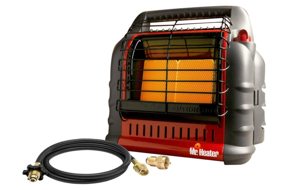 Safe indoor propane heater for power outages